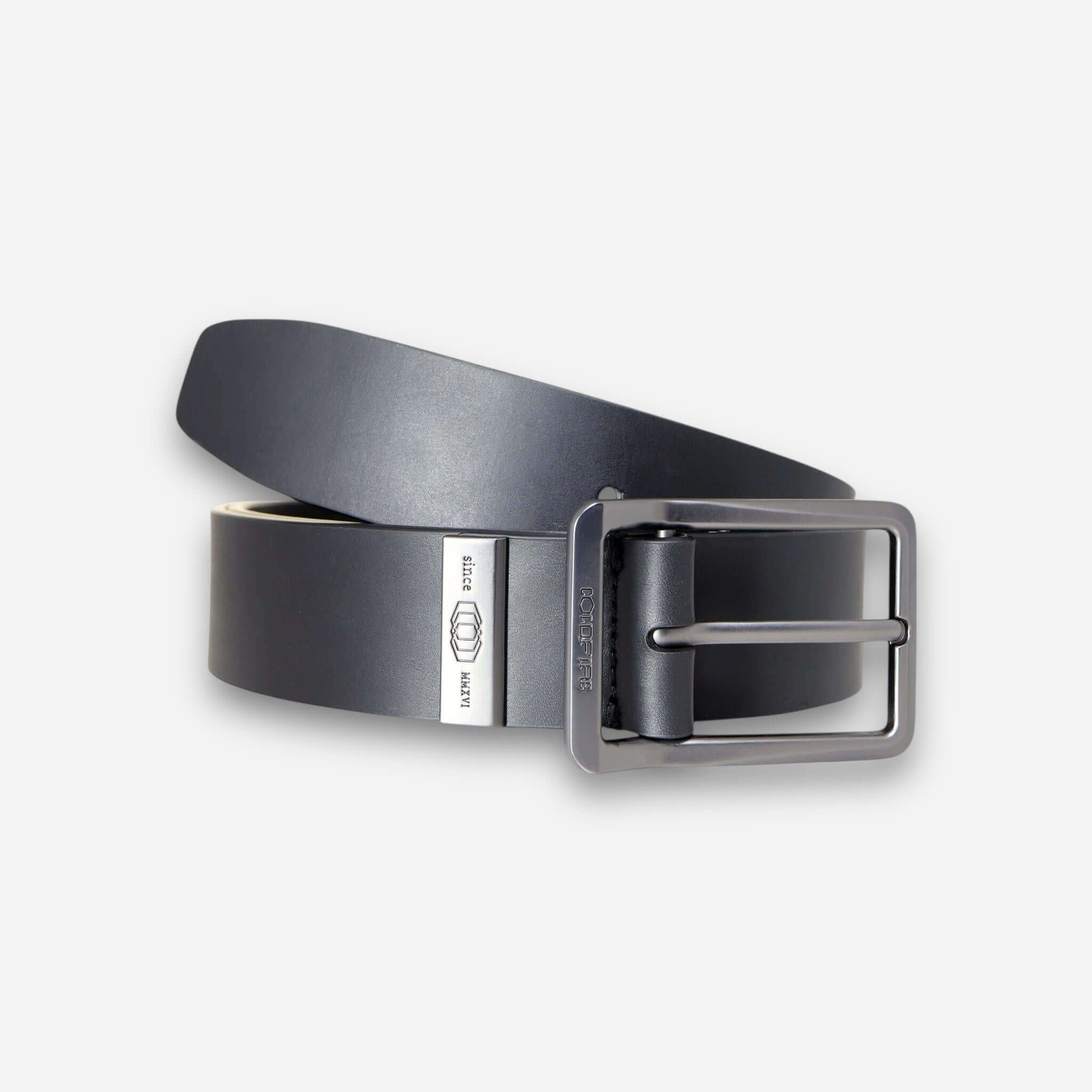 Titan Black Belt-Men's Leather Belt-COLDFIRE