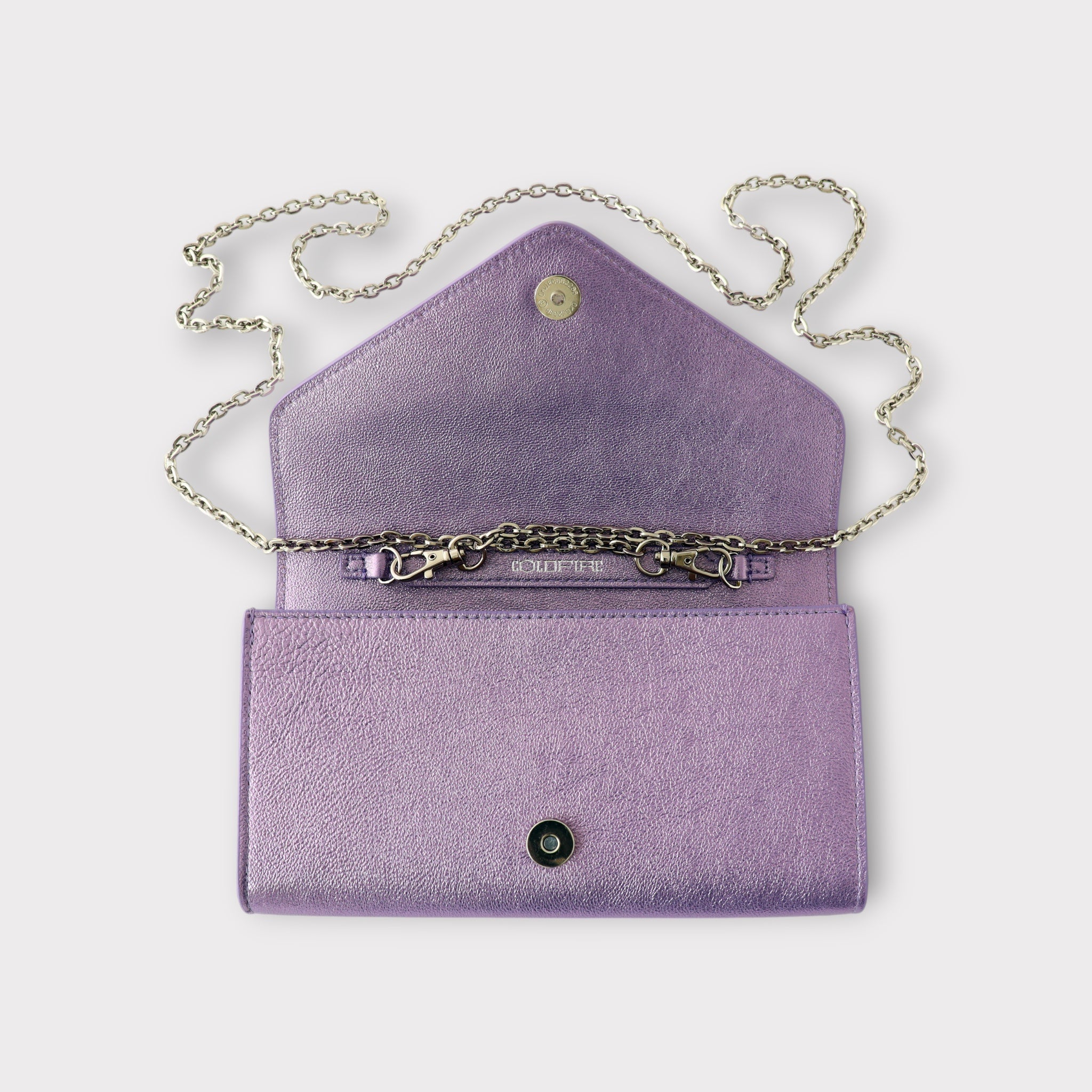 Small handbag - crossbody - genuine leather - Rough Pillow Lavender