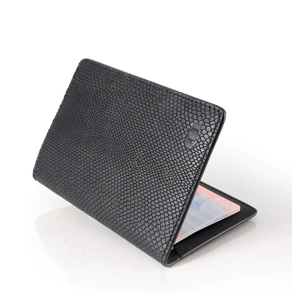 Passport case made of genuine leather - black - COLDFIRE