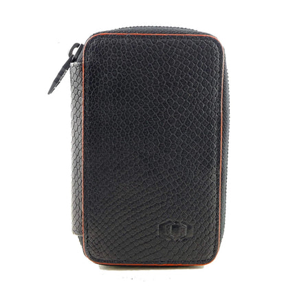 RFID Men's Mini Wallet - Genuine Leather - Snake Eye - COLDFIRE