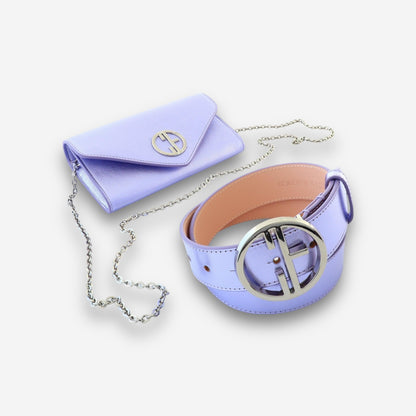 Whisper Set - Sirio Purple-Small handbag and belt-COLDFIRE