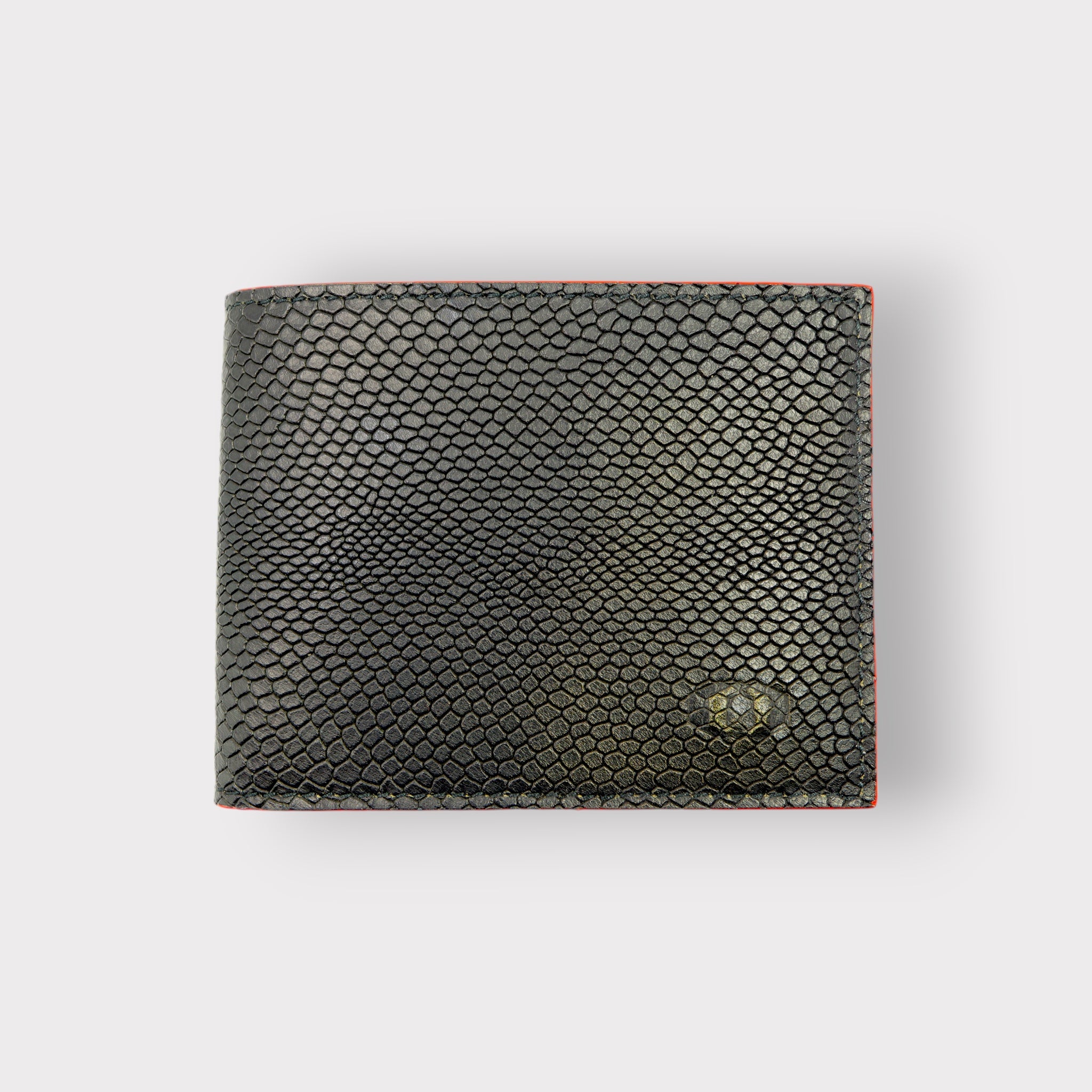 SNAKE EYE - Slim Bifold Wallet 6cc - Red - COLDFIRE