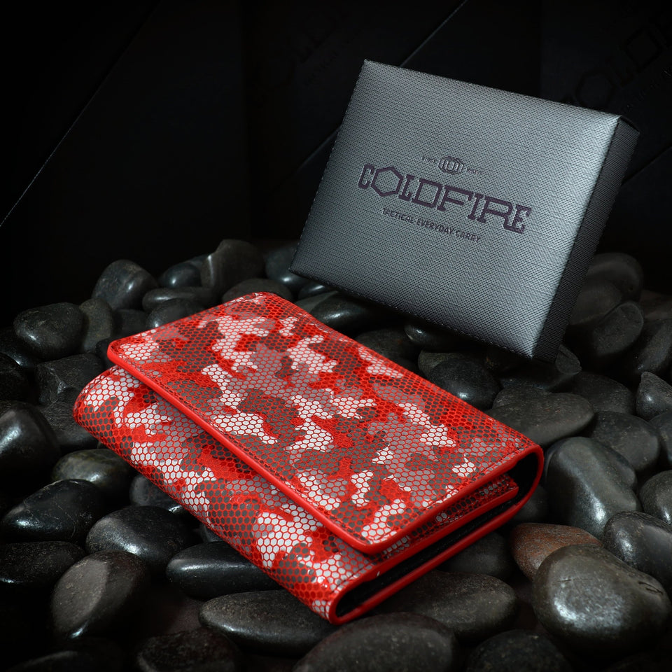 Unisex Wallet 8cc & Zip Pocket - Red | COLDFIRE - COLDFIRE