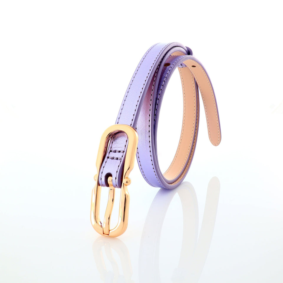 Women's belt - genuine leather - 12 mm - Sirio Purple | COLDFIRE - COLDFIRE