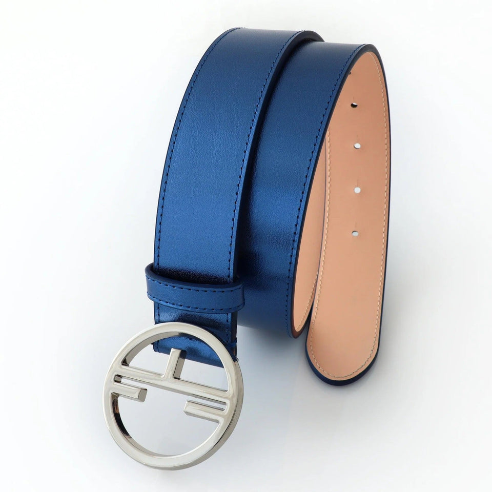 Women's belt - genuine leather - 35 mm - Pictor Midnight Blue | COLDFIRE - COLDFIRE