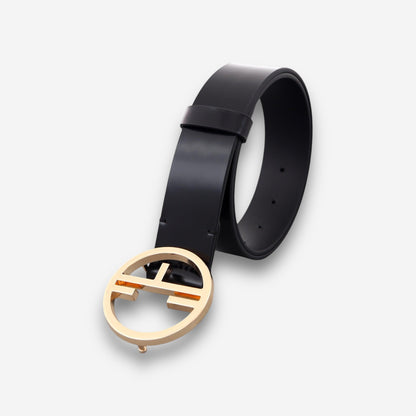 Aura Belt - Black - Gold-women's belt-COLDFIRE