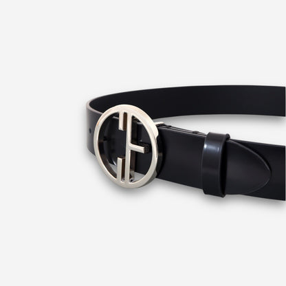 Aura Belt - Black - Silver-women's belt-COLDFIRE