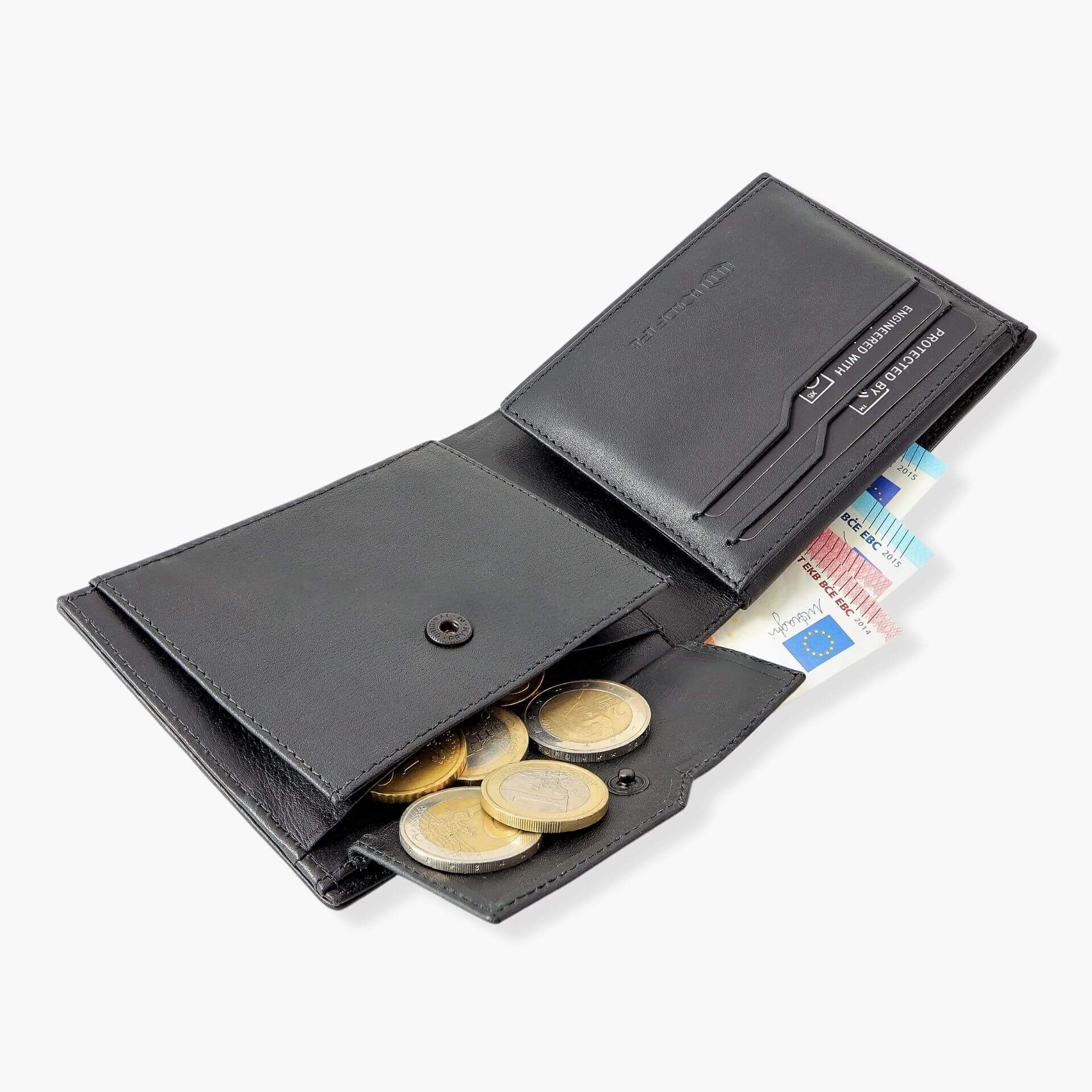 Carbon Fiber Wallet with Coin Pocket and ID - COLDFIRE