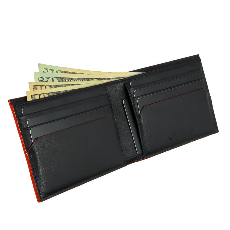 Snake Eye - Slim Bifold Wallet 6cc - Red